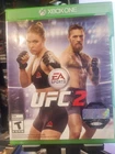 UFC 2 Sports  (Microsoft Xbox One, 2016) CIB/ case has little bad shape