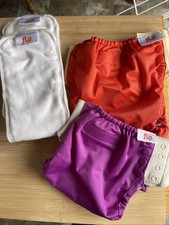 Bumgenius Flip Cloth Diapers Lot of 3, 2 Flip Inserts, And 17 Various Inserts