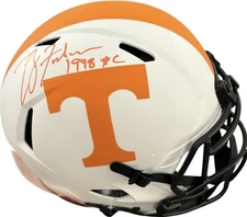 Tennessee Volunteers Phillip Fulmer Signed Lunar Eclipse Fullsize Helmet Beckett