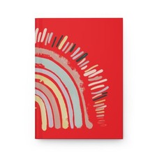 Faithful Rainbow Hardcover Journal Matte in Red