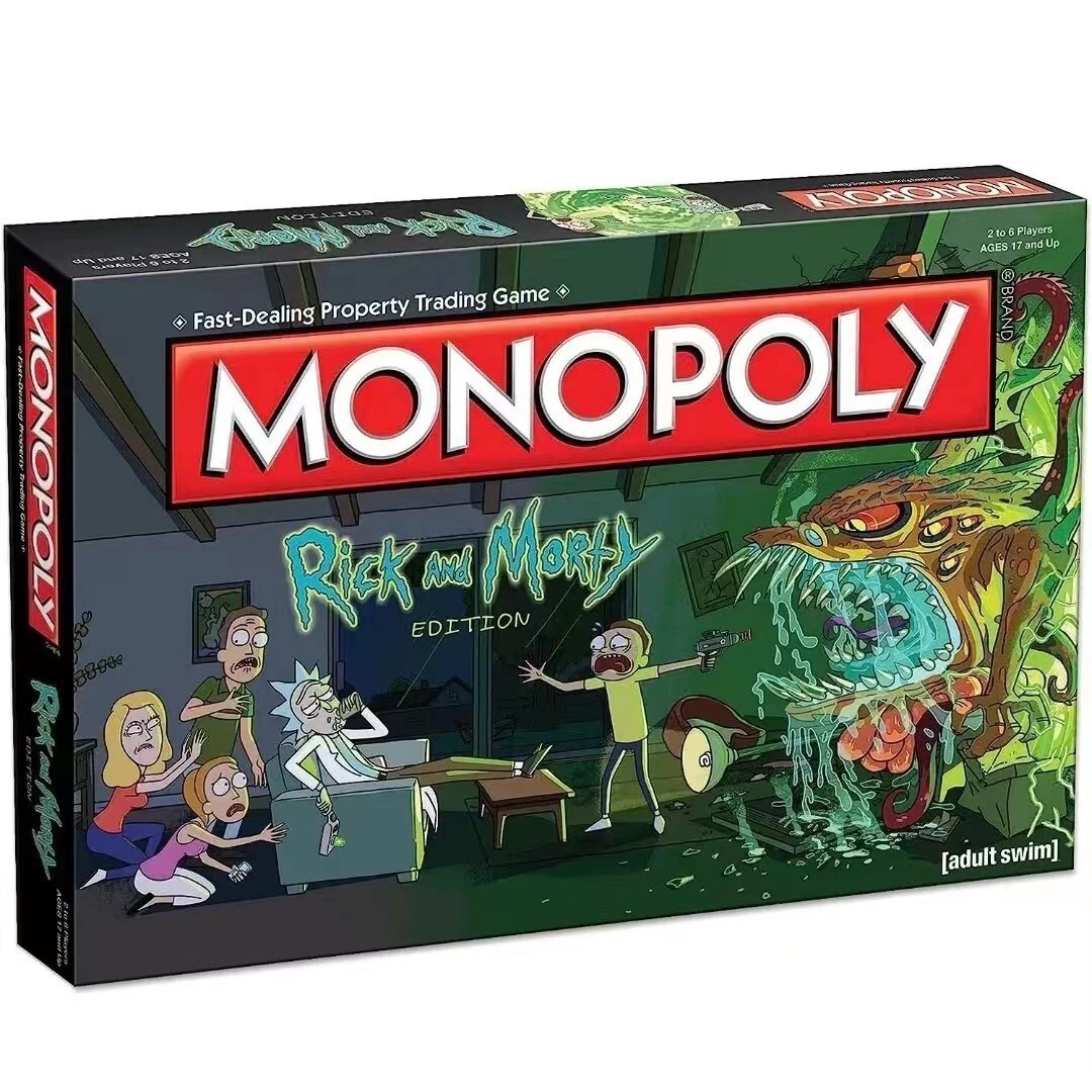 Board Game USAopoly MN085-434 Monopoly: Rick and Morty game