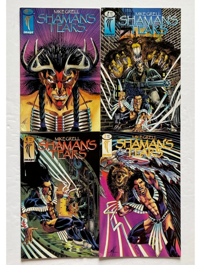 SHAMAN'S TEARS MIXED LOT IMAGE COMIC BOOKS - LOT OF 4 - MIKE GRELL