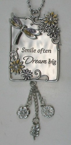 Z1 smile often dream big dragonfly positive thoughts CAR CHARM ORNAMENT ganz - 第 6/11 張圖片
