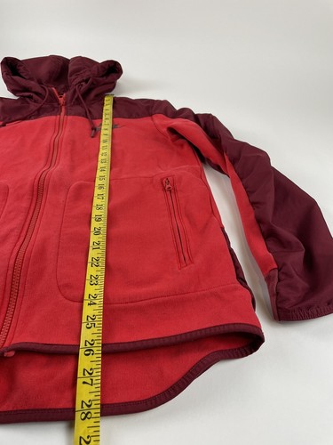 Nike Hoodie Windbreaker Jacket Mens Size Medium Red Orange Maroon - Picture 13 of 13
