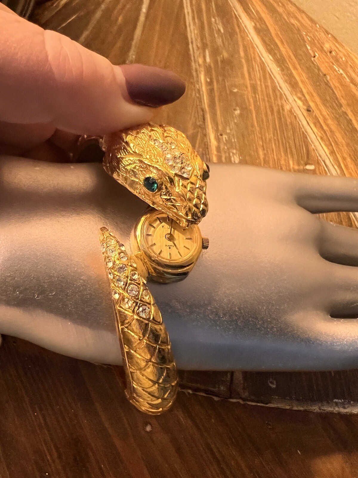 RARE VTG KJL watch Bangle - image 7