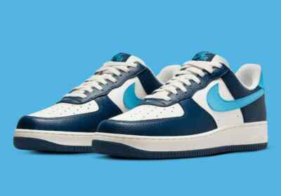 【NIKE】本革タッセル&スティッチNike Air Force 1 '07 Shoes Nike Air Force 1 Low '07 Armory Navy Baltic Blue HJ9291-478