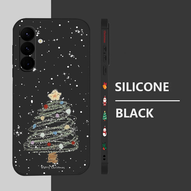 For Samsung S24 Ultra FE S23 S22 S21 Shockproof Silicone Christmas Case Cover