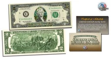 GOLD HOLOGRAM *Stars* Genuine Legal Tender $2 US BILL *MUST SEE* Limited Edition