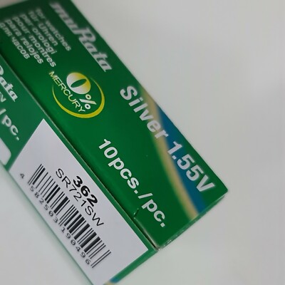 1 x Batterien  muRata ( Sony ) 362 SR721SW AG11 1,55V  Silberoxid ( ÖZEN SAAT )
