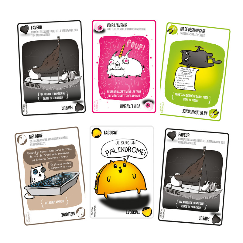Exploding Kittens jeu de société pour animer vos soirées entre amis