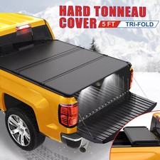 5ft Hard Tri-fold Tonneau Cover Truck Bed For 2024 2025 Toyota Tacoma Waterproof 5ft Hard Tri-fold Tonneau Cover Truck Bed For 2024 2025 Toyota Tacoma Waterproof