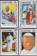 lesotho 707-710 (complète edition) neuf avec gomme originale 1988 visite pape je