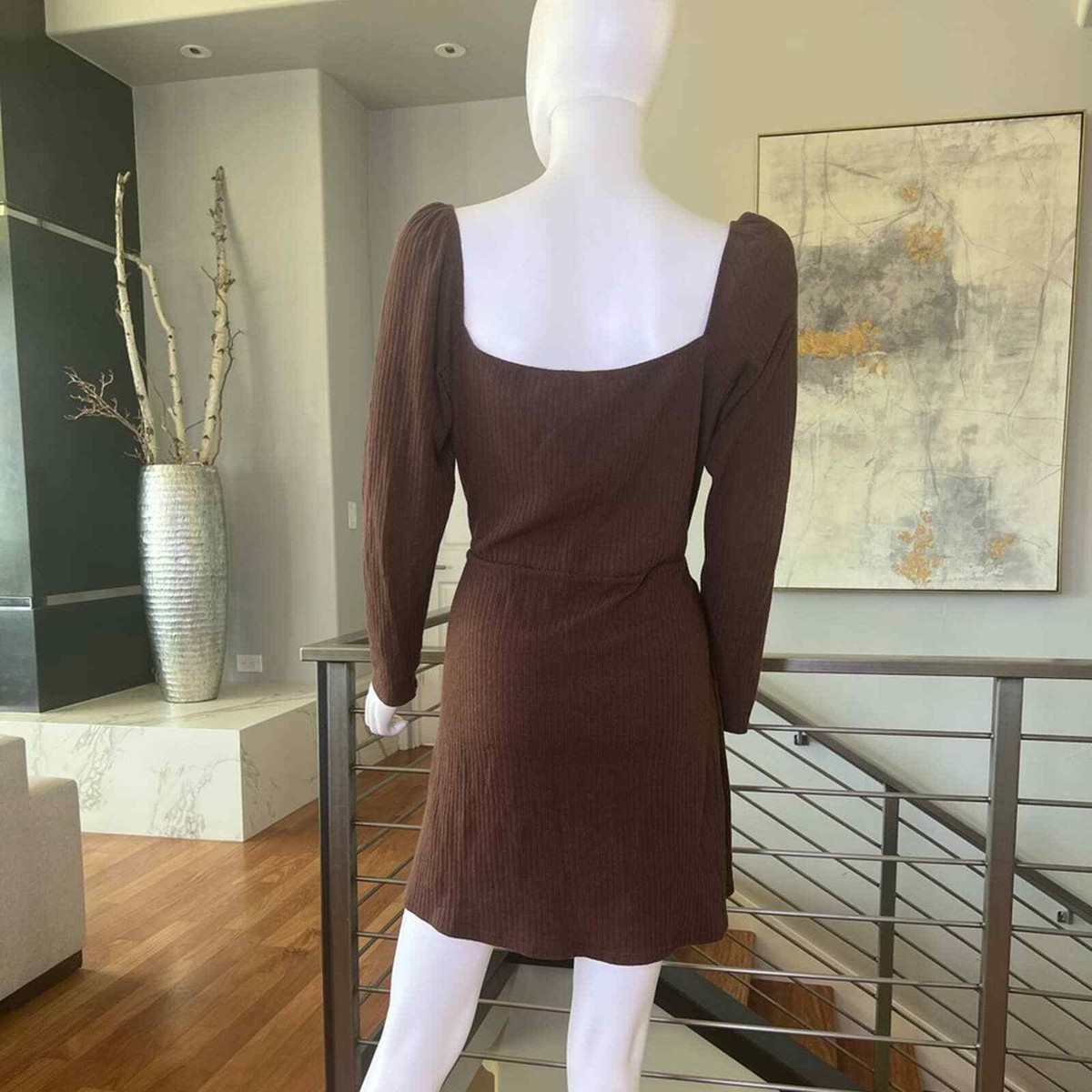 lavender knit dress Snapback Sweater Dress (PURPLE)