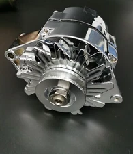 SB Ford 1G Style Chrome 110 AMP 1 Wire Alternator Mustang 289 302 351 V8 10SI
