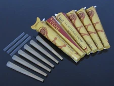 6 Pack(36 Cones) 78mm 1 1/4 Size Natural Unrefined Rolling Paper Cones #01