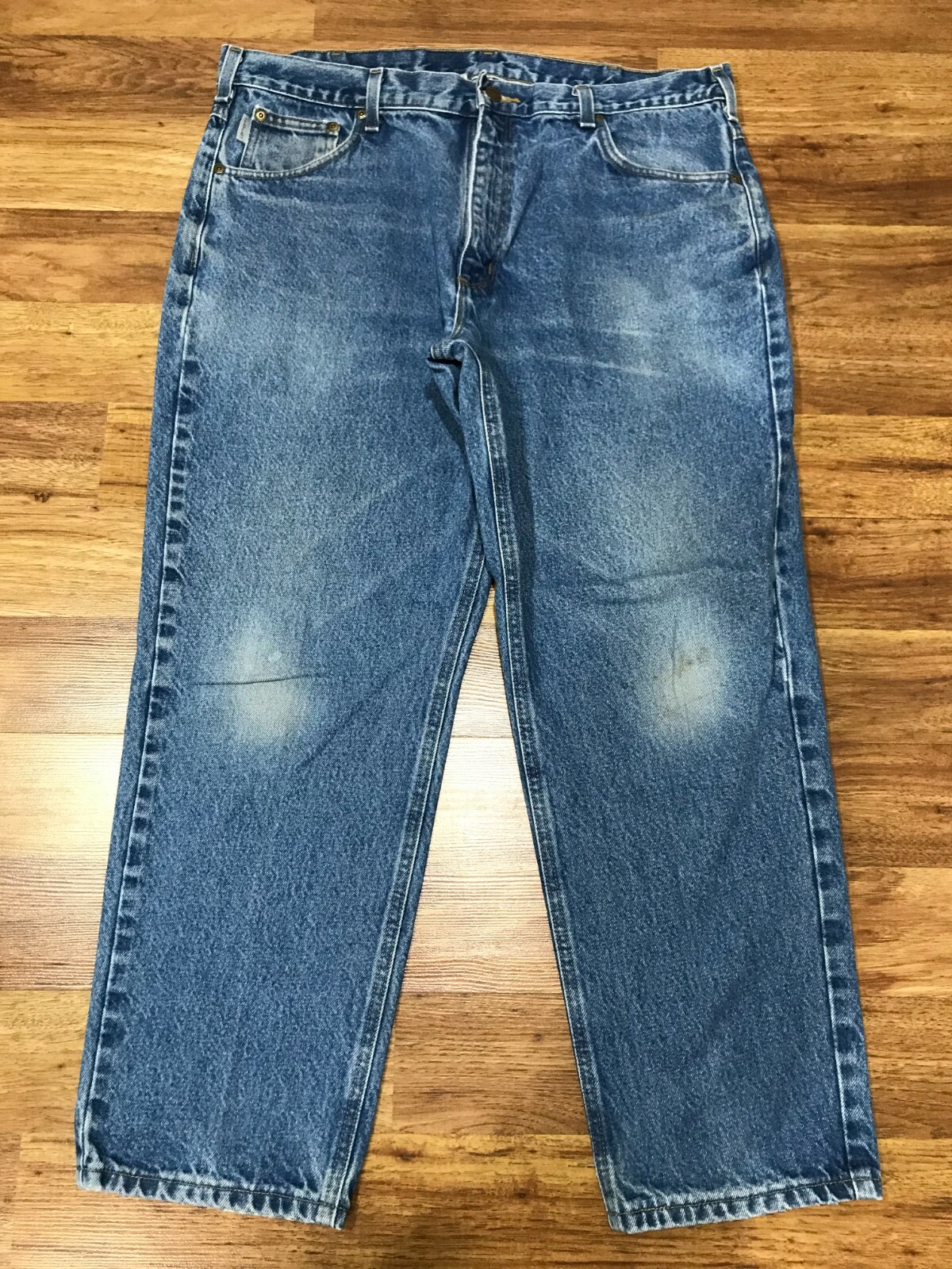 MENS 38 x 28 Carhartt B17 Relaxed Fit Jeans Pants Gem