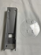 GENUINE NINTENDO WII STAND BASE SILVER RVL-019 WITH CLEAR ROUND BASE RVL-017