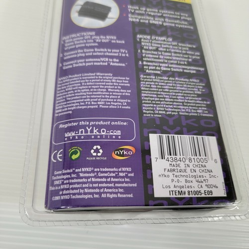 NyKo Game Switch For Nintendo GameCube SNES N64 - New Sealed - Picture 6 of 8