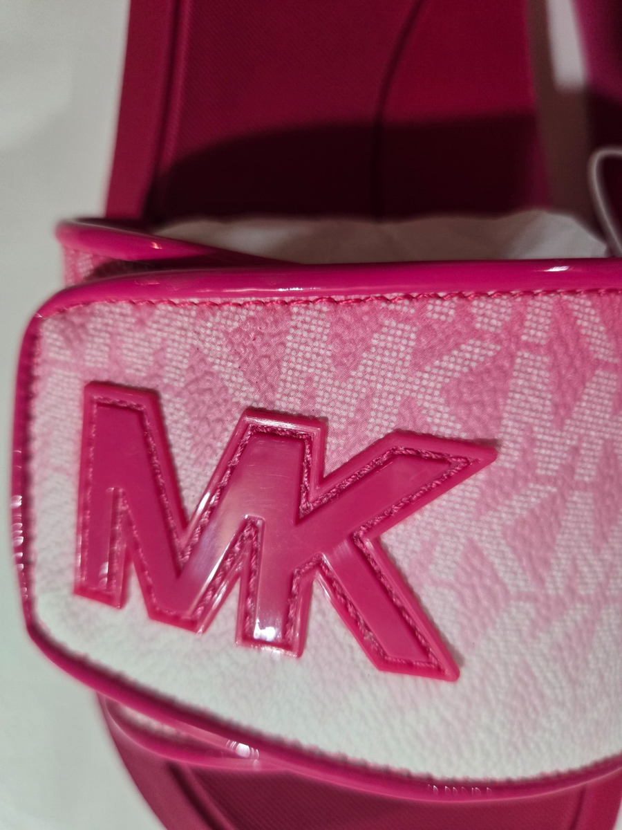 Michael Kors Women's Slide MK Palmer Flip Flop Ombre Sandal Logo