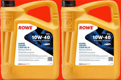 10 liter canister (1 L=5.50  ) ROWE super lightweight engine oil SAE 10W-40 HC-O oil