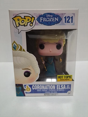 Disney Funko Pop! FROZEN -  CORONATION ELSA  #121 HOT TOPIC Exclusive Vinyl