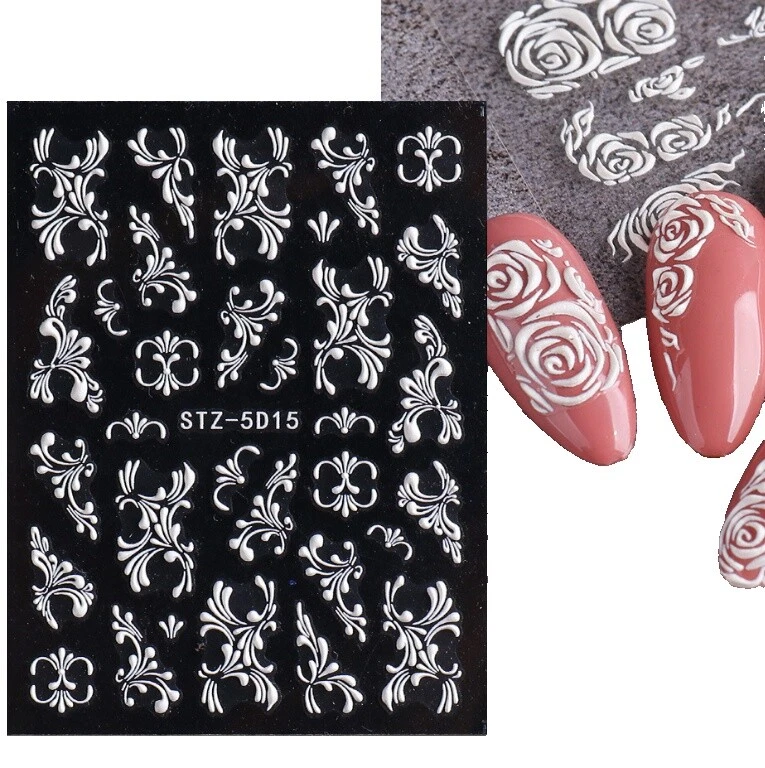 Herramientas para Decorar Uñas Papel francés blanco