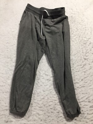 Daisy Fuentes Jogger Sweatpants Womens L Fit Gray Pockets Stretch  Drawstring | eBay