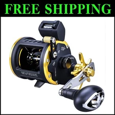 Durable Line Counter Trolling Fishing Reel - Right-Handed Precision Design