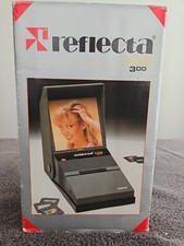 Vintage Reflecta MB 300 Lighted 35m Slider Viewer 6 In Screen & Storage Portable