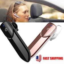 Bluetooth Headset Wireless Handsfree Cell Phone Earpiece Noise Cancellation Mic
