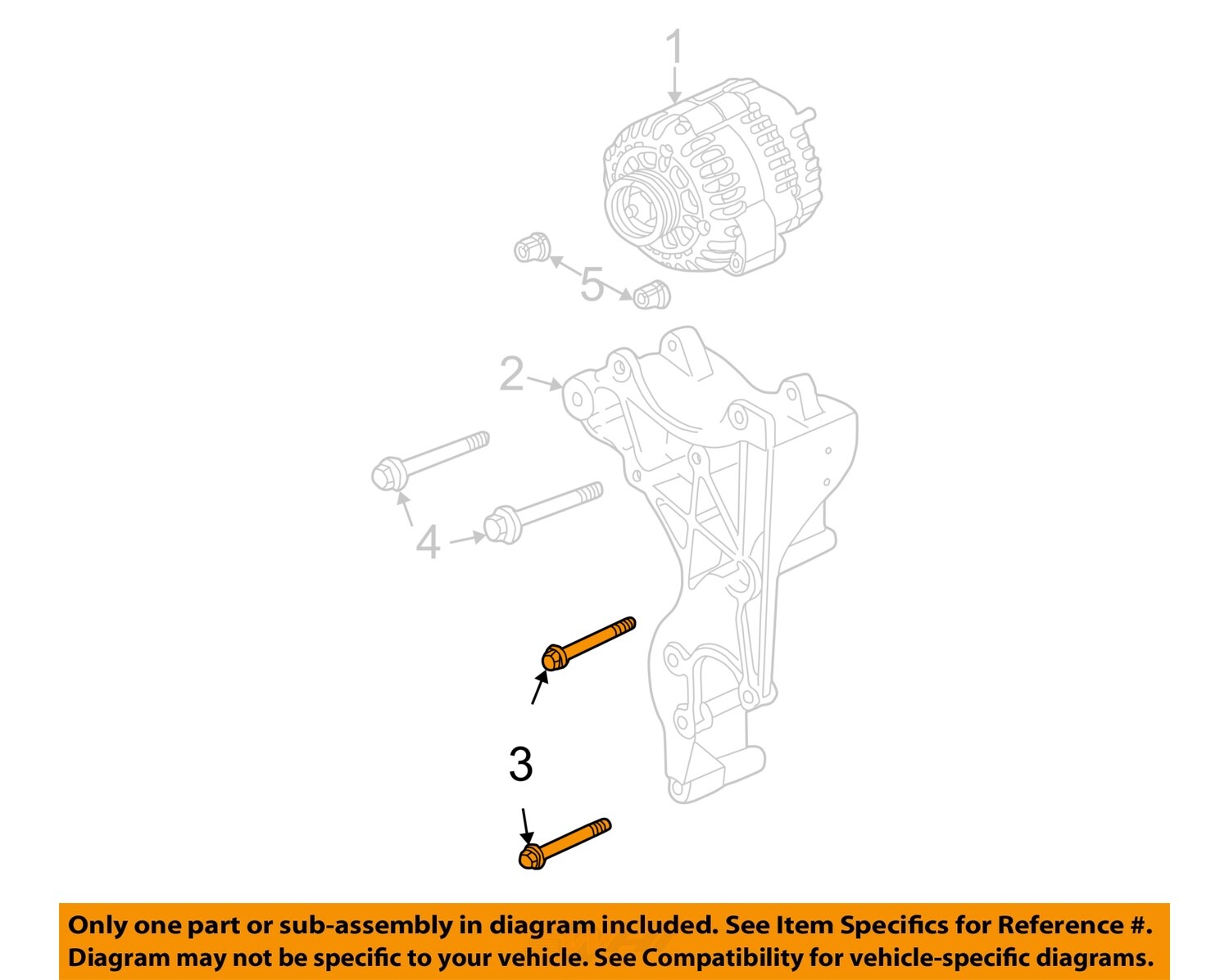 GM OEM AlternatorMount Bracket Lower Bolt 11516744 eBay