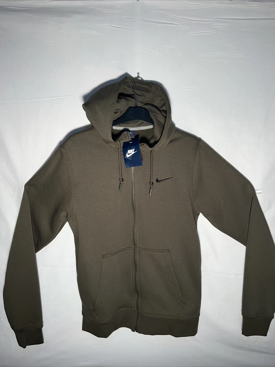 Nike Full Zip Hoodie Brand New Authentic Colour Khaki Size