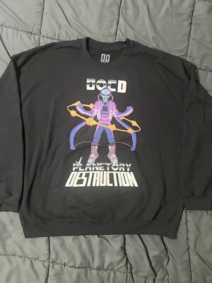 The Doc Rapper Merch Rapper Logic Doc D Planetory Destruction Crewneck Sweatshirt size XXL ...
