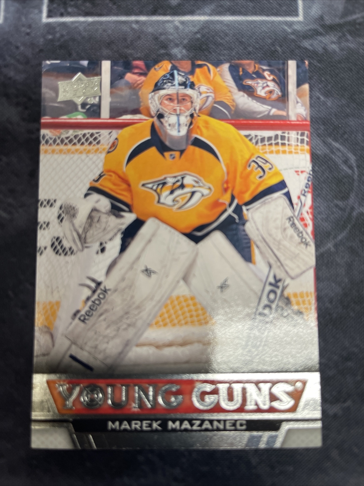 2013-14 Upper Deck Young Guns 468 Marek Mazanec Nashville Predators