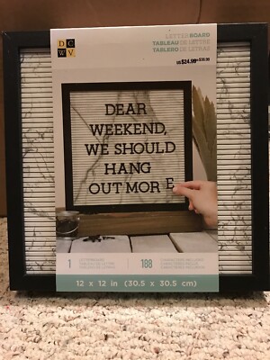 American Crafts Letter Board 12x12 Home Dorm Room Decor Party Marque Message NEW