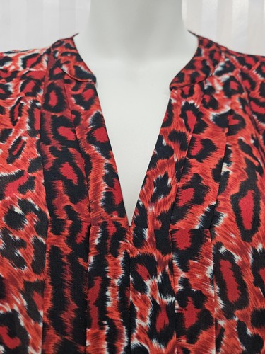 DIANA FERRARI Red Leopard Shirt, As New, 14 - Picture 3 of 9