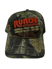 Runde Autogroup Dealership Hat Cap Strapback Camouflage Brown B329 C