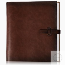 Photo Album 4x6 200 Photos, Genuine Leather Photo Albums with Writing Space with