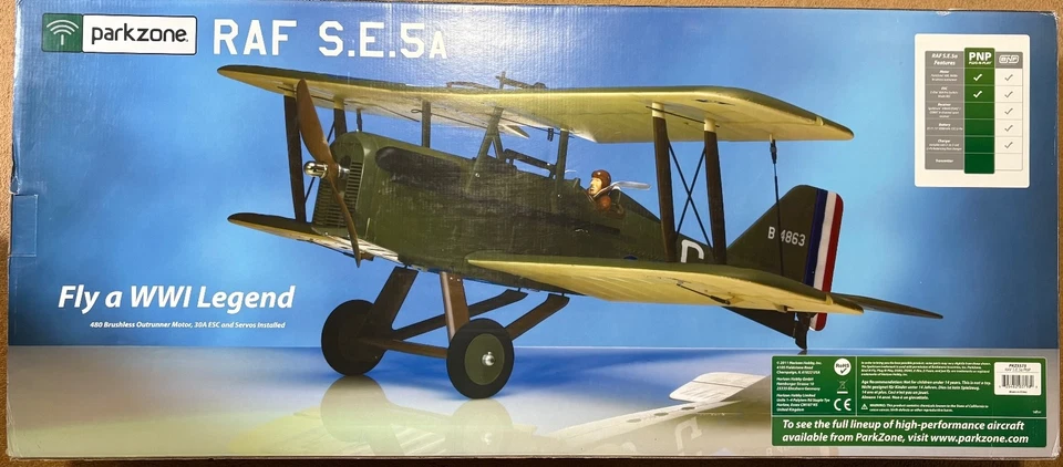 Parkzone S.E.5a SE5a WW1 RC Doppeldecker 943mm brushless PNP neu - Bild 2 von 4