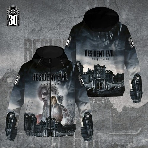 Resident Evil 30th Anniversary 3D Windbreaker Jacket GNE5264.2 For Men Women - product listing photo
