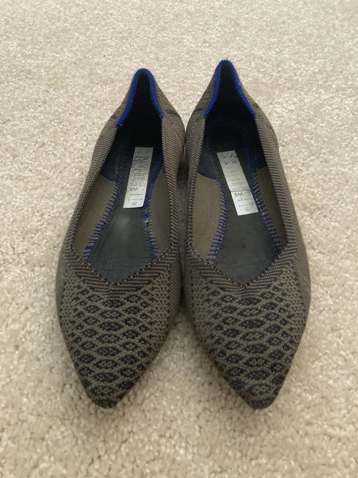 ROTHY'S The Point Walnut Python Retired Print 8 3… - image 1