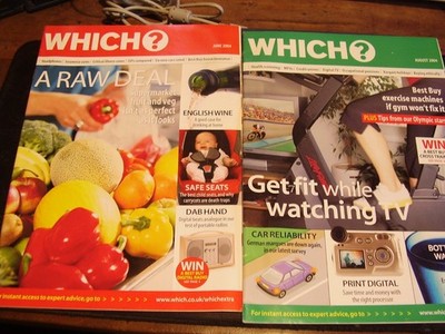 2 X WHICH MAGS JUNE & AUGUST 2004 CHILD'S CAR SEAT ENGLISH WINE EXCERCISE BIKE