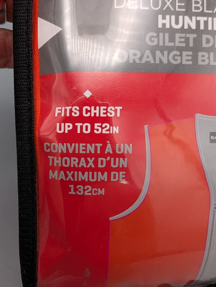 Allen Deluxe Blaze Orange Hunting Vest, XL Zipper Closure Unisex 15768 New - Image 4 of 4