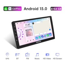 Autoradio Doppio DIN 9 Pollici Touch Screen Carplay Android Bluetooth GPS