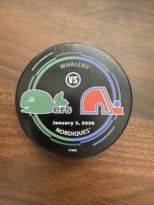Nordiques vs Whalers Game Day Puck 1/3/26, Avalanche vs Hurricanes