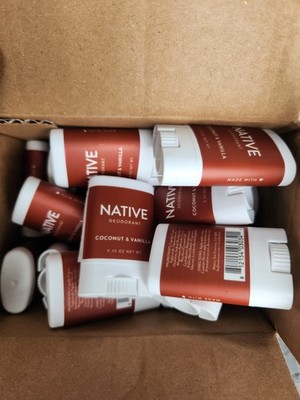 5 Pack Native Coconut & Vanilla Deodorant .35oz - Travel Size