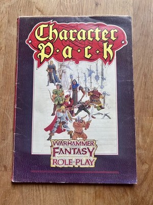 WARHAMMER FANTASY ROLEPLAY CHARACTER PACK GAMES WORKSHOP GW WFRP