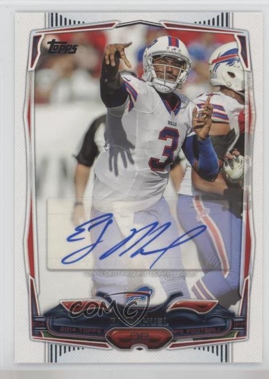 2014 Topps Auto EJ Manuel (White Jersey) #44 Auto 0y55