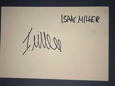 Isaac Miller / Scotland Rugby Sigend Card