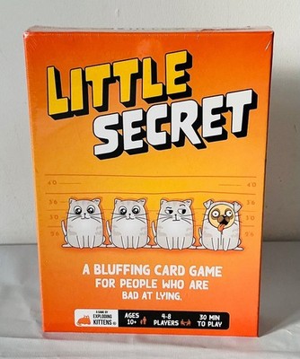 NEU LITTLE SECRET EXPLODING KITTENS BLUFFEN KARTENSPIEL FAMILIENFEIER 4-8 SPIELER